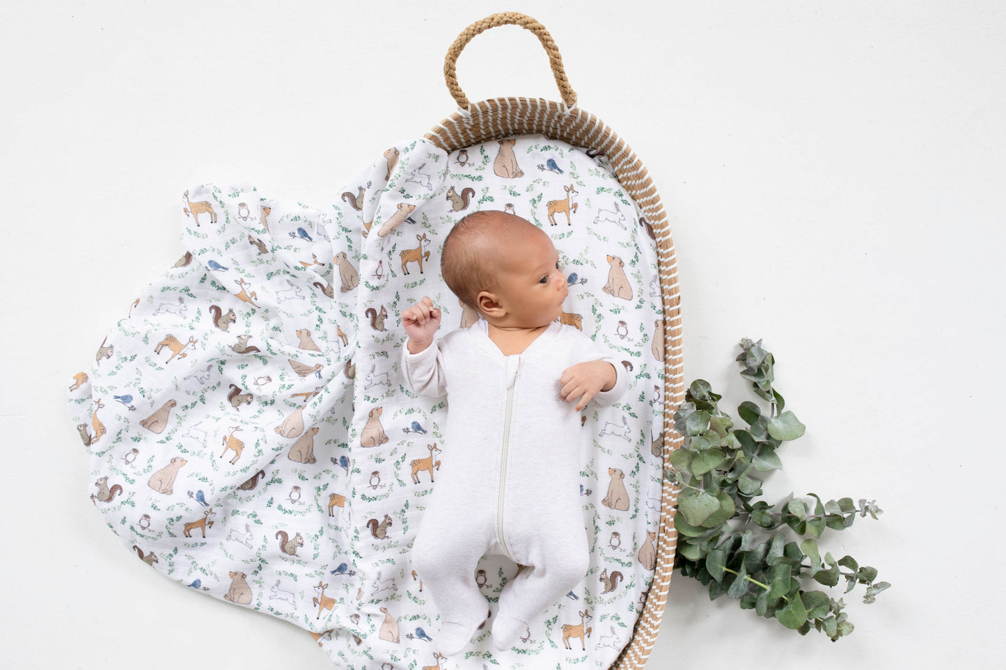 Woodland Muslin Swaddle