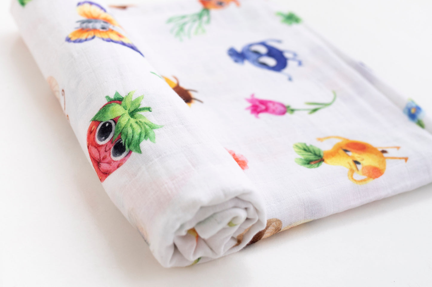 Fruit & Veggie Muslin Swaddle