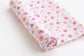 Peachy Pink Blossom Muslin Swaddle