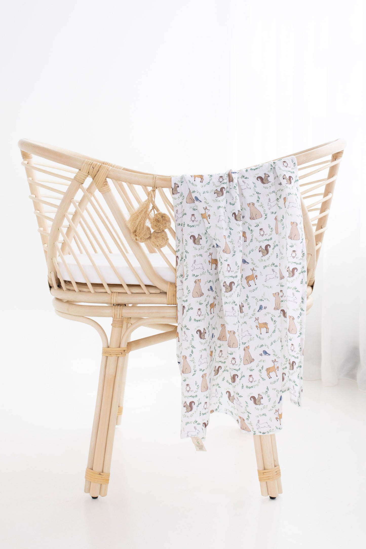 Woodland Muslin Swaddle