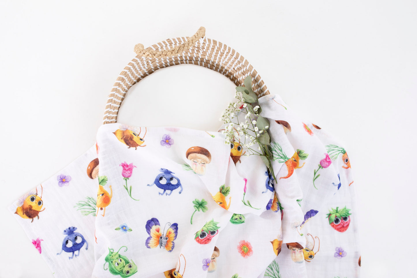 Fruit & Veggie Muslin Swaddle