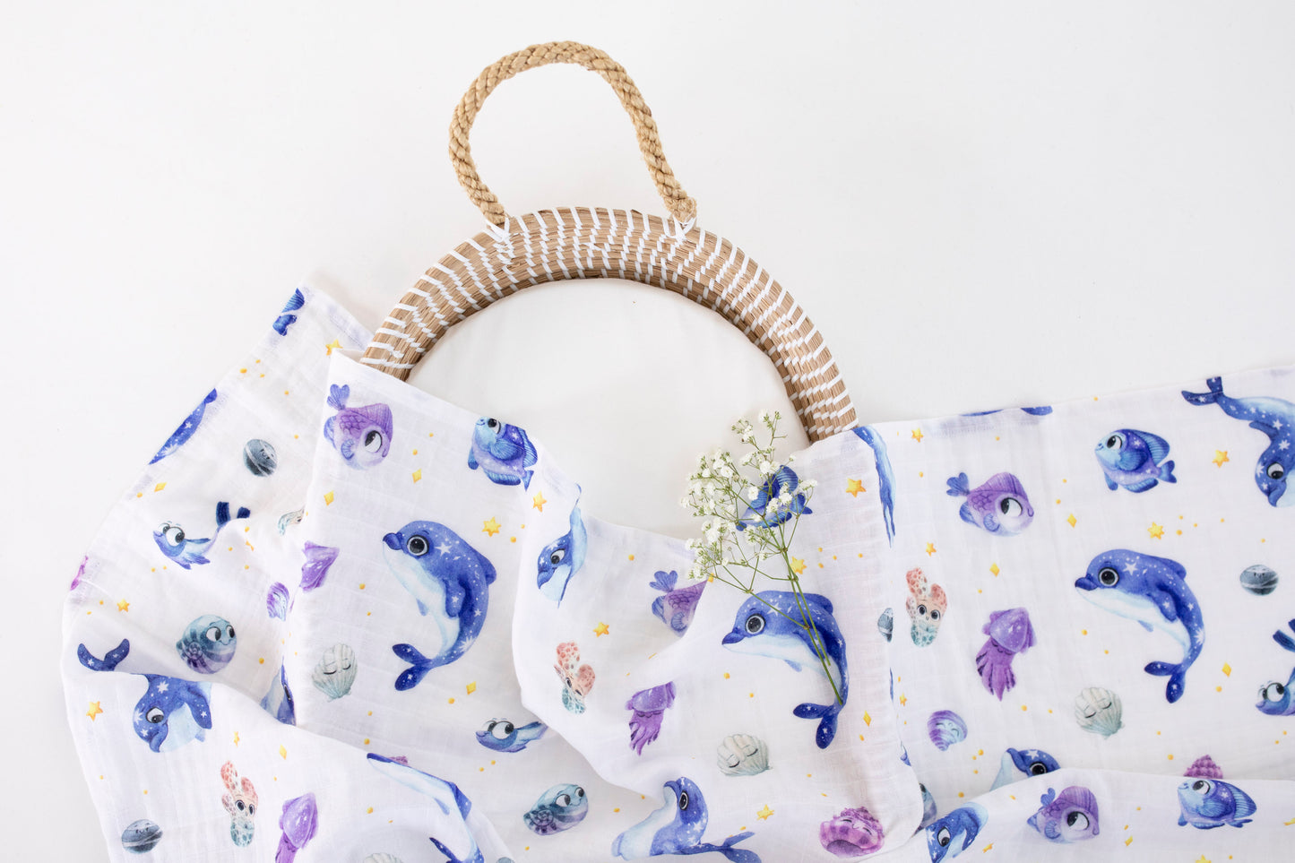 Sealife Muslin Swaddle